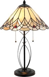 Lampada da tavolo Tiffany Clayre & Eef Ø 40x60 cm Vetro beige