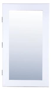 Bhp Contenitore Porta Gioielli con Specchio in Legno Bianco B421635