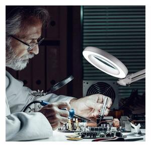 Extol - Lampada da tavolo LED dimmerabile con una lente d'ingrandimento LED/8W/5V 2900/4500/7500K bianco