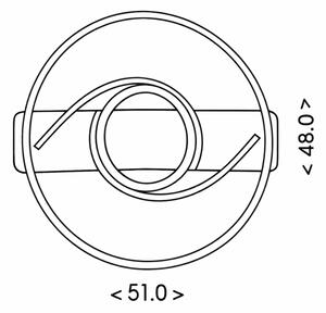 Brilagi - Plafoniera LED dimmerabile TWIRL LED/38W/230V nera + telecomando