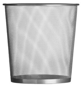 Cestino per la spazzatura color argento opaco in metallo da ufficio 12 l Den – Premier Housewares