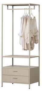 Armadio beige in metallo a giorno 70x185x54 cm Ferris – WOOOD