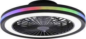 JUST LIGHT BRANDON Lampada da soffitto a LED CCT dimmerabile 41W a 2 luci, nera 14649-18