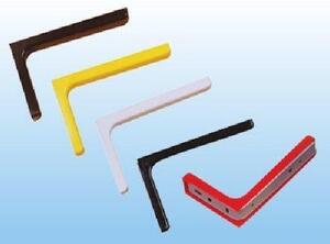 Set di 2 mensole sospese in metallo, colore marrone, dimensioni 24x14,3 cm