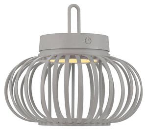 Lampada a sospensione/da tavolo a LED, color sabbia, con dimmer touch, diametro 25 cm