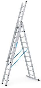 Scala multiuso a 3 sezioni Z2003 con 11 pioli