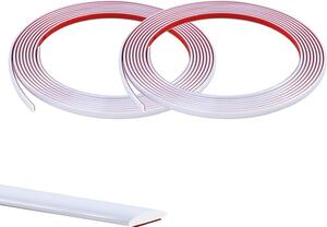 Listello decorativo autoadesivo bianco - 40 metri (4 rotoli da 10 metri) - 8 mm di larghezza