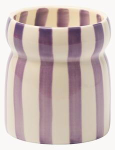Candela profumata in ceramica a righe Purple (Waikiki Waters)
