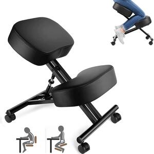 Sedia ergonomica per sedersi a terra, con altezza regolabile e funzione girevole