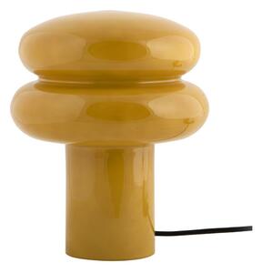 Lampada da tavolo giallo ocra in vetro (altezza totale 24 cm) Incesante – Leitmotiv
