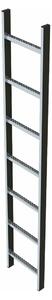 Scala a pioli in acciaio inox con 6 pioli 47343