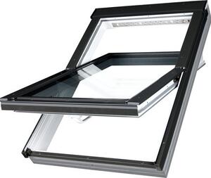 Finestra a bilico Fakro in PVC PTP-V U3 78x118 cm con ventilazione permanente