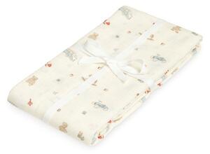 Coperta per bambini giallo chiaro in cotone organico confezionata 120x120 cm Off-White – Cam Cam Copenhagen