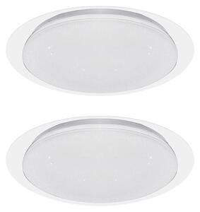 Set di 2 lampade da soffitto a LED, effetto stella, telecomando 46,5 cm