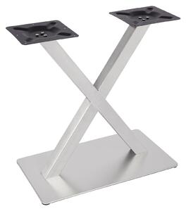 Gambe per tavolo a forma di "V" - Adatte per tavoli da pranzo - Argento
