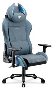 Sedia gaming blu in tessuto X-Horn 2.0 Rainbow Blue, Normal