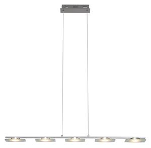 Brillante Arlena LED 5x6,3W PE 5 a sospensione, 5 luci cromo/trasparente G93435/15