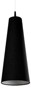 Lampada a sospensione, tessuto, nera, 20 cm, RAZZI