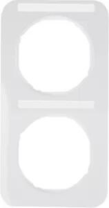 Berker 10122169 Cornice con campo di scrittura bianco polare, lucida Berker R.1