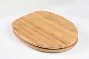 Adob sedile wc copriwater bambu scuro natura ecologico cerniere