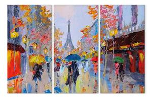 Quadro contemporaneo Parigi piovosa