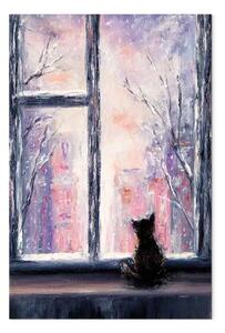 Quadro su tela Storie di gatti