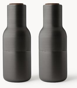 Set macina sale e pepe con coperchio in legno di noce Bottle Grinder 2 pz