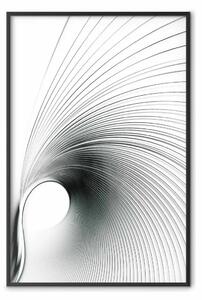 Poster: Curva tempo - linee astratte formano onde