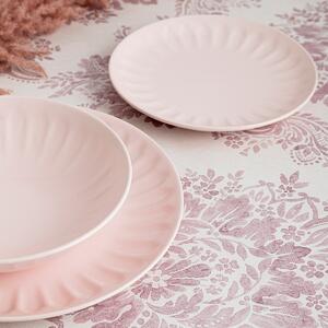 Servizio di Piatti Bidasoa ROMANTIC Ceramica Rosa (18 Pezzi)