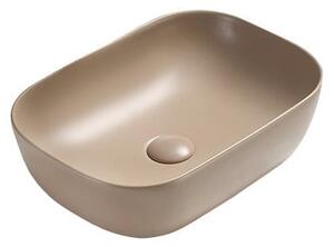 Mexen Rita lavabo da appoggio 45 x 32 cm, cappuccino opaco - 21084564