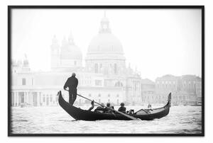 Poster: Giro in gondola - architettura di Venezia in bianco e nero