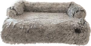 Tappeto per divano Nobby Nuru quadrato grigio, dimensioni: 110 x 85 x 15 cm
