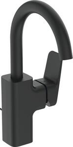 Ideal Standard miscelatore per lavabo Ceraplan H200, bocca alta, sporgenza 145 mm BD235XG Nero (Silk Black)