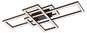 Lampada da soffitto a LED nera, dimmerabile, L 65 cm