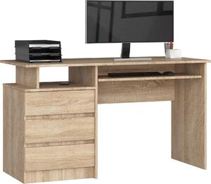 Scrivania per PC AKORD CLP in rovere Sonoma con dimensioni di 135 x 77 x 60 cm