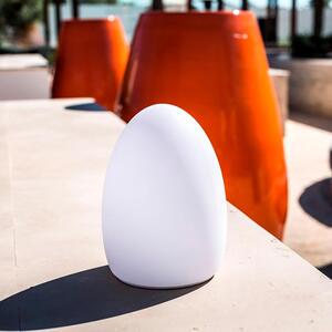 Lampada da tavolo LED a batteria "Egg" con controllo tramite app