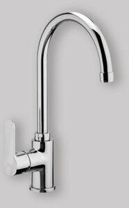 Miscelatore Lavello Tubo Girevole Blu Ø 20 Mm Con Flex Inox