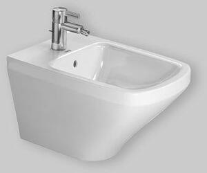 Duravit bidet mural DuraStyle 54cm avec trop-plein, avec banc de robinetterie, 1 trou de robinetterie, 2287150000, 2287150000