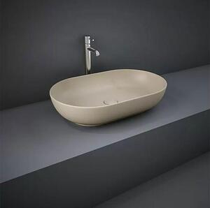Vetroceramica Lavabo da appoggio Feeling, senza sfioratore, cappuccino, opaco, 55 x 35 cm