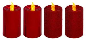 Candele LED lucide, 4 pezzi