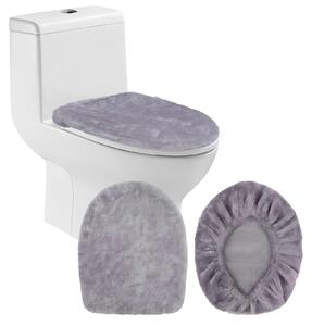 Set di 2 copri-wc impermeabili alla polvere, con elastico