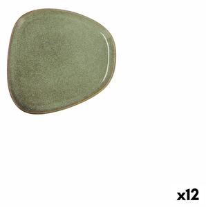 Piatto Piano Bidasoa Ikonic Ceramica Verde (14 x 13,6 cm) (Pack 12x)