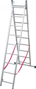 Scala Stilo Alluminio Doppia/Estensibile Gr En 131 - 2x9 gr. cm.258-426h. Kg.11 base cm.86 (SL260-2)