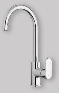 Miscelatore Lavello Monoforo Canna Ad U Candy Cromo