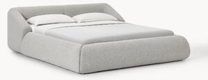 Letto imbottito in bouclé Sofia