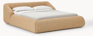 Letto imbottito in bouclé Sofia