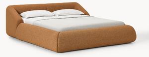 Letto imbottito in bouclé Sofia