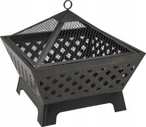 Landmann cesto per il fuoco / pozzo per il fuoco / fuoco da campo 66,5x66,5x63cm 22103