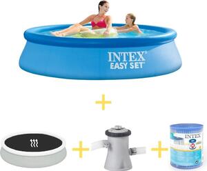 Piscina Intex Easy Set - 244 x 61 cm - Inclusa vela solare, pompa e filtro