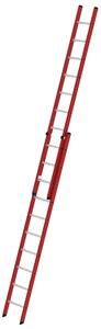 Scala a pioli a 2 sezioni in PRFV/alluminio senza traversa 2x10 pioli